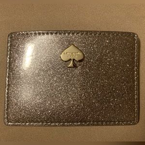 Kate Spade credit card holder, gold, like new condition
